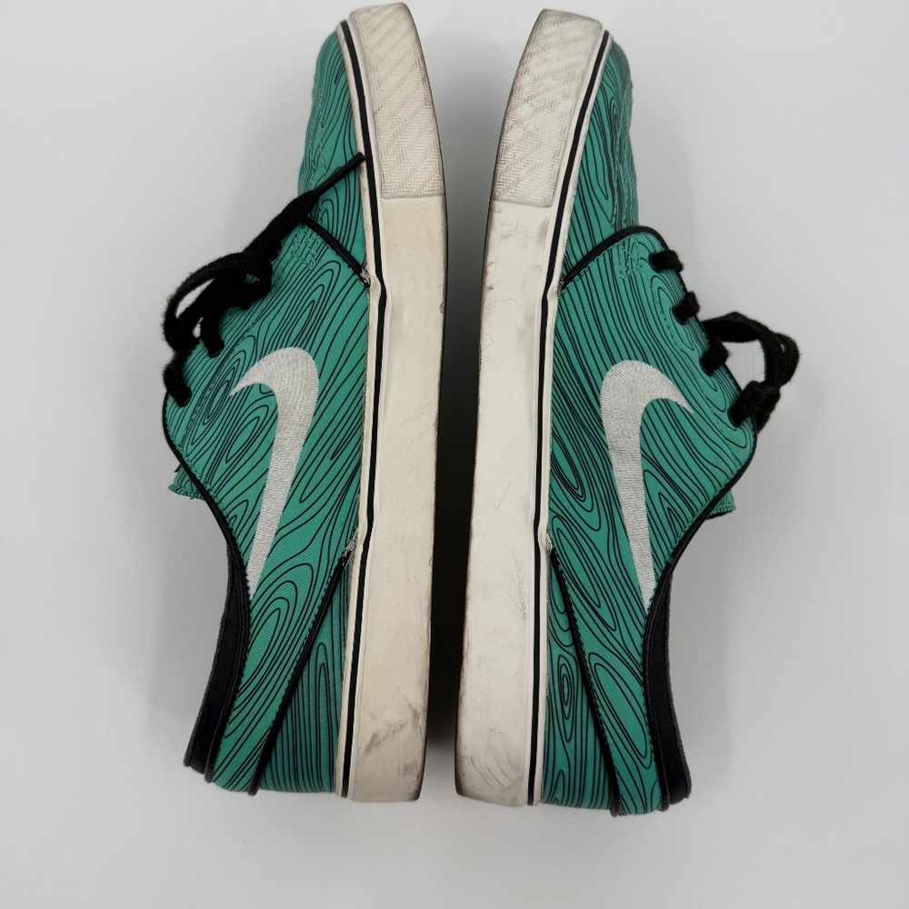 Nike SB Zoom Stefan Janoski Premium Quikstrike Men 9 Mint Woodgrain Teal Shoe - Picture 7 of 11